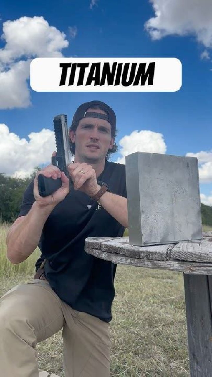 Can titanium stop a 50 cal?
