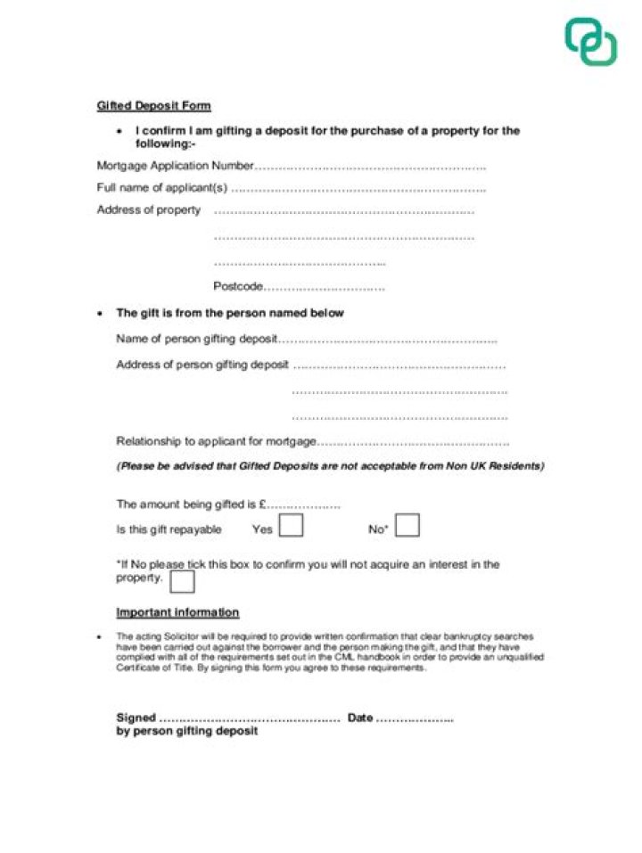 Do I have to declare gifted deposit?
