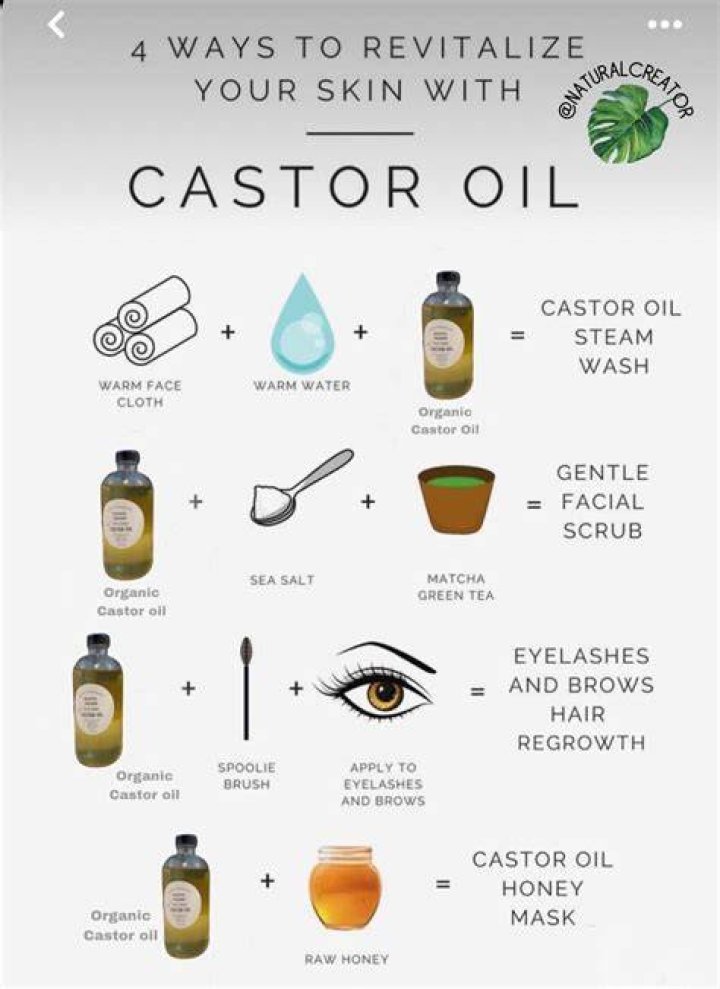 Does castor oil make your skin glow?
