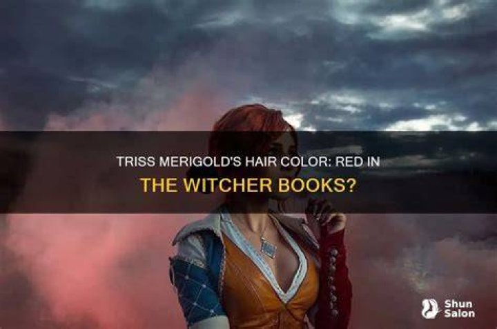 What color is triss hair in the books?